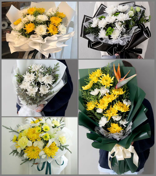 广东汕头市澄海区莲下镇程洋冈村白事花束代送